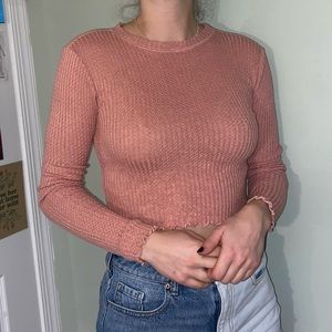 Comfy cropped long-sleeve by FULLTILT